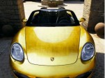Official images of the Gold Boxster
