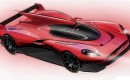 Official sketches of proposed James Glickenhaus P4/5 Competizione LMP race car