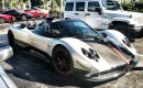 Pagani Zonda Cinque Roadster at a Miami dealership