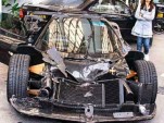 Pagani Zonda F meets its end on a Hong Kong street