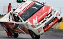 Panasonic Toyota Racing driver Timo Glock in Toyota Hilux