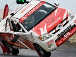 Panasonic Toyota Racing driver Timo Glock in Toyota Hilux