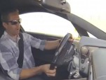 Paul Walker behind the wheel of a Lexus LFA