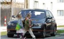 Pedestrians: Small children walking across an intersection