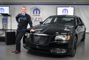 Pietro Gorlier shows off the Mopar '12 300