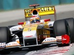 Piquet at the wheel of a Renault F1 car
