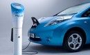 Polar Charging Post and Nissan Leaf