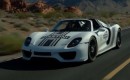 Porsche 918 Spyder prototype undergoes hot weather testing in Nevada's Valley of Fire