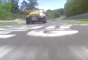 Porsche Carrera Cup cars race at the 'Ring