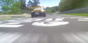 Porsche Carrera Cup cars race at the 'Ring