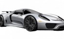 Porsche 918 Spyder plug-in hybrid supercar