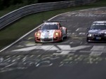 Porsche's 911 GT3 R Hybrid at the Nurburgring.
