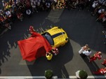 Presentation of special Ferrari 599XX Evo to Google executive Benjamin Sloss