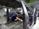 Production line at Mercedes-Benz plant
