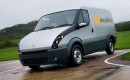 Prototype of range-extended electric delivery van by Revolve Technologies & Intelligent Energy, UK