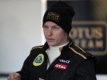 Raikkonen gives feedback to the Lotus F1 team - photo courtesy Lotus F1 Team