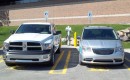 Ram 1500 Plug-In Hybrid pickup truck and Chrysler Town & Country plug-in hybrid minivan, April 2012