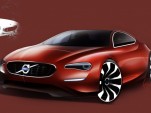 Re-imagined modern Volvo P1800 sketch for 50th anniversary