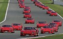 Record gathering of 60 Ferrari F40s attend 2012 Silverstone Classic