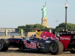 Red Bull's RB7 visits the Statue of Liberty 