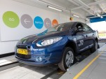 Renault Fluence ZE electric cars in Israel, provided by Better Place [photo: Better Place]