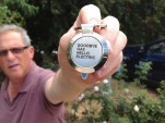 Better Place user David Rose w/keys to Renault Fluence ZE electric car in Israel [photo: David Rose]