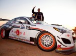 Rhys Millen and his Hyundai Genesis Coupe at the 2012 Pikes Peak Hill Climb