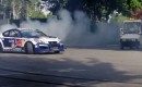 Rhys Millen hoons the Genesis Coupe drift car through HMA HQ