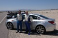 Rietow and Townsend at the finish of the Nevada Open Road Challenge