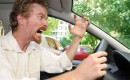 Road rage driver expresses his displeasure