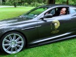 Roger Moore in the Aston Martin DBS