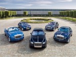 Rolls-Royce's current product offerings, at its Goodwood home.