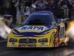 Ron Capps in 2010 action at Bandimere Speedway outside Denver Photo: Anne Proffit