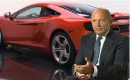 Ron Dennis with the McLaren MP4-12C