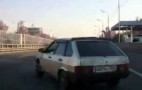 Russian Car Chase Ends In Crash, Gun Play: Video