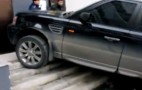 Suspected Drunk Driver Parks Range Rover Sport On Apartment Steps: Video