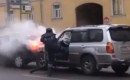 Russian drunk driver meets street justice
