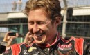 Ryan Briscoe celebrates his first Indianapolis 500 pole - Anne Proffit photo