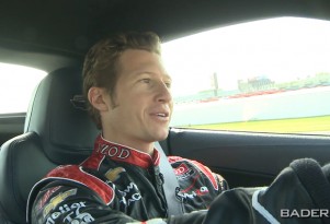 Ryan Briscoe, lapping the Indianapolis Motor Speedway in the Corvette ZR1.