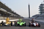 Ryan Hunter-Reay, James Hinchcliffe and Ryan Briscoe - Anne Proffit photo
