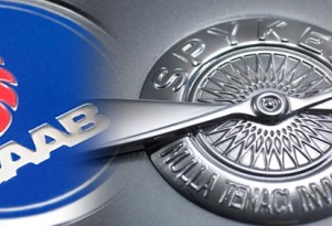 Saab and Spyker logos