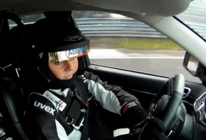 Sabine Schmitz drives the Grand Cherokee SRT8