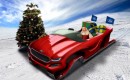 Santa Claus in his Ford Evos-inspired concept sleigh