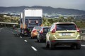 SARTRE self-driving road train testing on Spanish highway