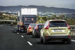 SARTRE self-driving road train testing on Spanish highway