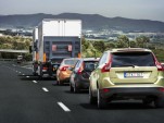 SARTRE self-driving road train testing on Spanish highway