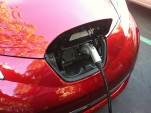 Scenes from dedication of electric-car charging station at Creekside Inn, Palo Alto, CA