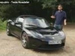 Screen capture from Driver's Republic drive report of 2009 Tesla Roadster