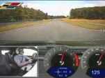 screen capture from lap of Monticello Motor Club track in 2011 Cadillac CTS-V Coupe