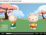 Screen capture from Xtranormal animation, "I just bought a plug-in car," by Jeff U'Ren